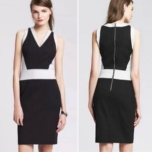 Banana Republic Sloan-Fit
Colorblock V-Neck Figure Sculpt
Sheath Dress Size‎ 0